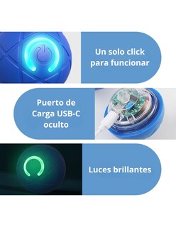 Foto 7 | Foto 7 | Pelota Led Interactiva Para Mascotas Color Azul