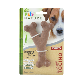 Foto 1 | Foto 1 | Juguete Hueso Triple Fancy Pets FL9306 de Bambú Sabor Tocino para perro Tamaño Chico