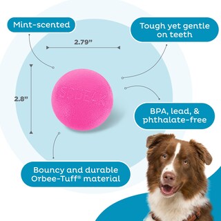 Foto 4 | Foto 4 | Bola Chirriante Dog Fetch Toy Outward Hound Orbee-tuff, Rosa - Venta Internacional.