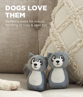 Foto 2 | Foto 2 | Juguetes De Repuesto Para Perros Outward Hound Squeakin' Racoon, Paquete De 3 - Venta Internacional.