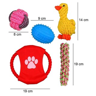 Foto 3 | Foto 3 | Dog Toys Huoguo, Paquete De 10 Unidades Para Perros Grandes, Juguetes Duraderos Para Masticar - Venta Internacional.