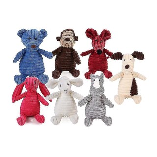 Foto 3 | Foto 3 | Juguete De Peluche Para Perros Huoguo, Oso Chirriante, Para Perros Pequeños, Color Azul - Venta Internacional.