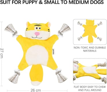 Foto 1 | Foto 1 | Juguete Para Perros Huoguo Stuffless Tiger Con Arrugas Y Chirridos Para Cachorro - Venta Internacional.