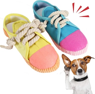 Foto 1 | Foto 1 | Juguetes Masticables Para Perros, Chirriantes, Huoguo, Divertidos Zapatos Para Masticar, Paquete De - Venta Internacional.