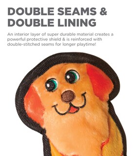 Foto 3 | Foto 3 | Juguete Para Perros Outward Hound Durablez Tough Plush Orange Xs - Venta Internacional.