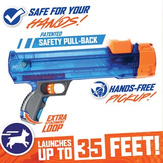 Foto 3 | Foto 3 | Juguete Para Perros Tennis Blaster Nerf Dog Con 3 Minipelotas - Venta Internacional.