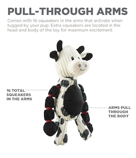 Foto 4 | Foto 4 | Juguete Para Perros Outward Hound Thunda Tugga Cow Plush & Squeaky - Venta Internacional.