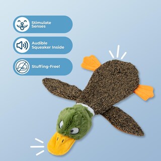 Foto 2 | Foto 2 | Juguete Para Perros Best Pet Supplies 2 En 1, Sin Relleno, Con Forma De Pato Salvaje Chirriante - Venta Internacional.