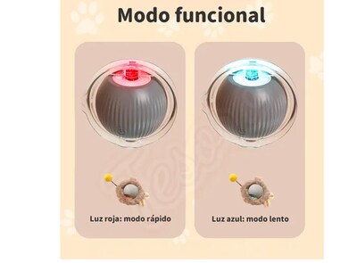 Foto 4 | Foto 4 | 360° Pelota Interactiva Juguetes Eléctrica Para Perro Gato Gris Peludo