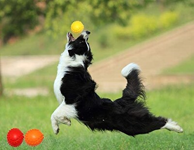 Foto 2 | Foto 2 | Juguete De Goma Para Masticar Bolas Chirriantes Para Perros Huoguo Para Cachorros - Venta Internacional.