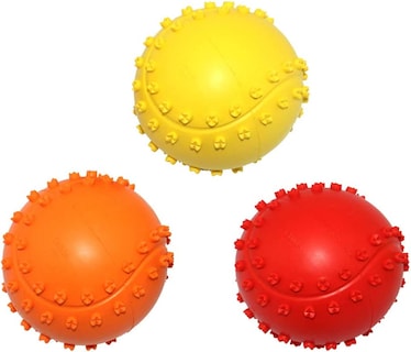 Foto 5 | Foto 5 | Juguete De Goma Para Masticar Bolas Chirriantes Para Perros Huoguo Para Cachorros - Venta Internacional.