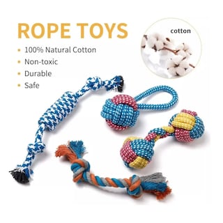 Foto 3 | Foto 3 | 7 Piezas Juguetes De Cuerda Para Perro Belug, Colores