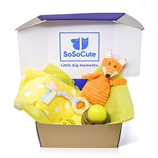 Foto 1 | Foto 1 | Caja De Regalo Para Perros Sosocute Yellow Con Juego De Juguetes Masticables Para Perros Pequeños - Venta Internacional.