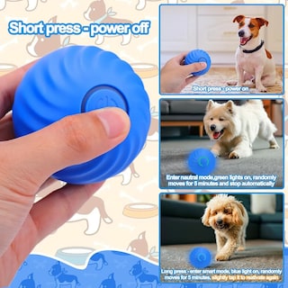 Foto 3 | Foto 3 | Juguete Belug Interactivo Pelota Que Rebota Azul Amarillo 3pz