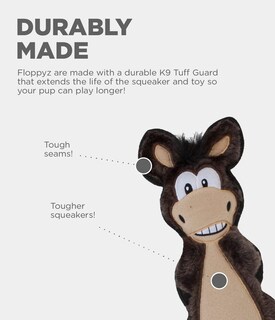 Foto 3 | Foto 3 | Juguete Para Perros Outward Hound Floppyz Donkey Brown Tamaño Mediano - Venta Internacional.