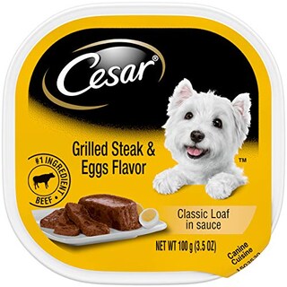 Foto 1 | Foto 1 | Comida Húmeda Para Perros Cesar Classic, Pan En Salsa, Filete A La Parrilla, 100 G - Venta Internacional.