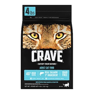Foto 1 | Foto 1 | Alimento Seco Para Gatos Crave, Salmón Alto En Proteínas Para Adultos, 1,8 Kg - Venta Internacional.