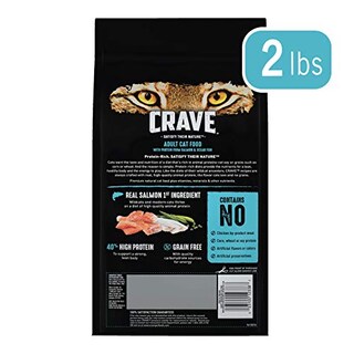 Foto 1 | Foto 1 | Comida Seca Para Gatos Crave Para Adultos Con Alto Contenido De Proteínas, Salmón, Bolsa De 1 Kg - Venta Internacional.