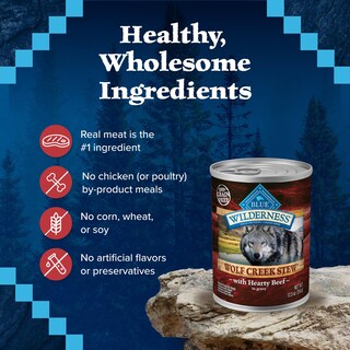 Foto 5 | Foto 5 | Comida Húmeda Para Perros Blue Buffalo Wilderness Wolf Creek Stew Beef - Venta Internacional.