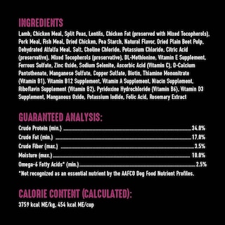 Foto 3 | Foto 3 | Alimento Para Perros Crave Sin Cereales Con Alto Contenido De Proteínas Y Cordero 13,6 Kg - Venta Internacional.