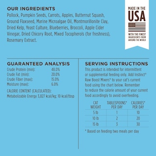 Foto 7 | Foto 7 | Mezcladoras Para Comida Para Gatos Instinct Raw Boost Pollock, Bolsa De 150 Ml - Venta Internacional.