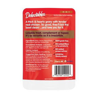 Foto 2 | Foto 2 | Comida Y Golosinas Húmedas Para Gatos Hartz Delectables Con Salsa De Pollo - Venta Internacional.