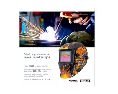 Foto 4 | Foto 4 | Careta Solar Para Soldar Linium Industrial Fuego