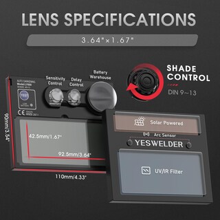 Foto 7 | Foto 7 | Casco De Soldadura Yeswelder True Color Solar Con Oscurecimiento Automático - Venta Internacional.