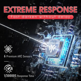 Foto 4 | Foto 4 | Casco De Soldadura Yeswelder De Oscurecimiento Automático Con 6 Sensores De Arco - Venta Internacional.