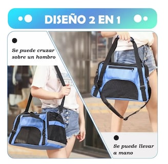 Foto 6 | Foto 6 | Transportadora Para Perro Gatos Viaje Mascota Bolsa Portátil