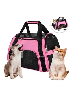 Foto 1 | Foto 1 | Mochila Transportadora Bolsa Mascota Perro Gato Viaje Chica Color Rosa