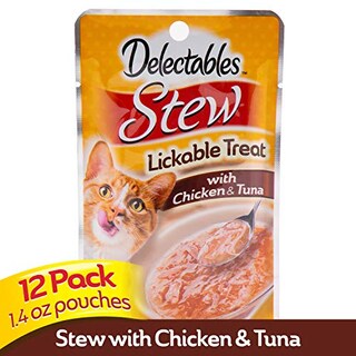 Foto 2 | Foto 2 | Wet Cat Treats Hartz Delectables, Estofado De Pollo Y Atún, 40 Ml (x - Venta Internacional.