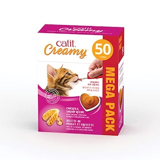 Foto 1 | Foto 1 | Cat Treat Catit, Cremoso Y Lamible, Pollo Y Camarones, Paquete De 50 - Venta Internacional.