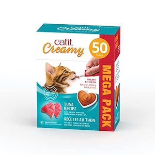 Foto 1 | Foto 1 | Cat Treat Catit, Cremoso Y Lamible, Sabor A Atún, Paquete De 50 - Venta Internacional.