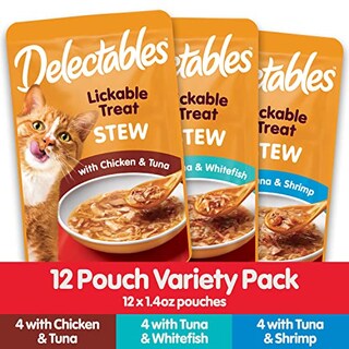 Foto 4 | Foto 4 | Wet Cat Treats Hartz Delectables, Paquete Variado De 12 X 40 G - Venta Internacional.