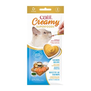 Foto 1 | Foto 1 | Cat Treat Catit, Superalimento Cremoso, Lamible, Salmón, 60 G, Paquete De 4 - Venta Internacional.