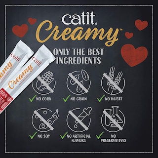 Foto 2 | Foto 2 | Cat Treat Catit, Cremoso Y Lamible, Sabor A Atún, Paquete De 5 - Venta Internacional.
