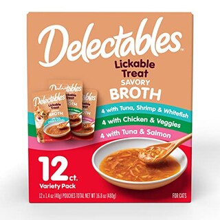 Foto 1 | Foto 1 | Caldos Salados Wet Cat Treat Delectables, 42 Ml, Paquete De 12 Unidades, Hartz - Venta Internacional.
