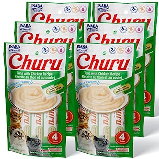 Foto 1 | Foto 1 | Puré Cremoso De Atún Con Pollo Para Lamer Churu De Cat Treats Inaba - Venta Internacional.