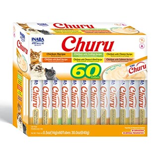 Foto 1 | Foto 1 | Puré Cremoso Para Lamer Churu Inaba De Cat Treats, 14,2 Ml, 60 Tubos - Venta Internacional.