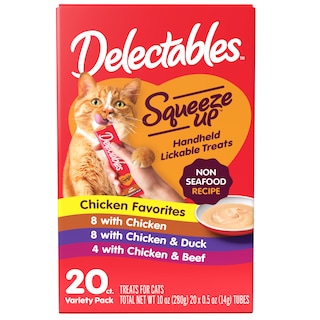Foto 1 | Foto 1 | Cat Treat Delectables Squeeze Up, Paquete De 20 X 15 Ml, Sin Pescado - Venta Internacional.