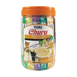 Foto 1 | Foto 1 | Puré Cremoso Cat Treats Inaba Churu, 14 Ml X 50 Tubos De Pollo - Venta Internacional.