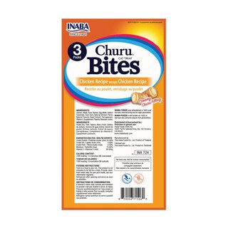Foto 2 | Foto 2 | Cat Treats Inaba Churu Bites, Pollo Horneado Blando, 10 G, 24 Tubos - Venta Internacional.
