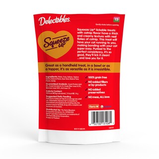 Foto 5 | Foto 5 | Cat Treats Hartz Delectables Squeeze Up De Atún Y Salmón 32 X 15 Ml - Venta Internacional.