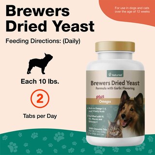 Foto 3 | Foto 3 | Suplemento para Mascotas NaturVet de Levadura Seca de Cerveza con Sabor a Ajo 1000 Cápsulas Masticables - Venta Internacional