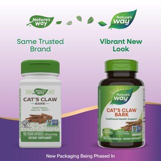 Foto 2 | Foto 2 | Suplemento De Corteza De Uña De Gato De Nature's Way, 100 Cápsulas Veganas - Venta Internacional.