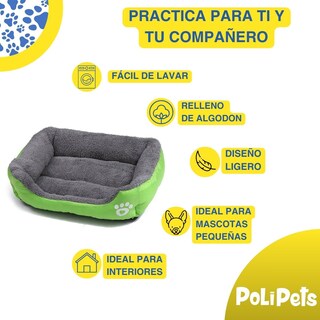 Foto 4 | Foto 4 | Cama para Mascotas Poli Pets PP-CPMGR-54CM Verde