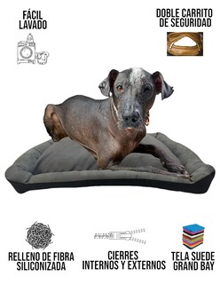 Foto 6 | Foto 6 | Cama Rectangular de Lujo Lunics Grande Color Gris Oxford
