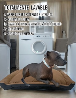 Foto 7 | Foto 7 | Cama Rectangular de Lujo Lunics Mediana color Chocolate