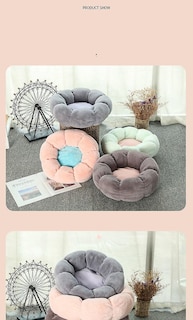 Foto 5 | Foto 5 | Cama Redonda De Felpa Con Forma De Flor En Forma De Flor, Color Cálido, Para Mascotas, 40 Cm - Venta Internacional.
